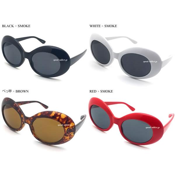 70's DESIGN OVAL SUNGLASS BLACK × SMOKE/黒nirvanaニルヴァーナ