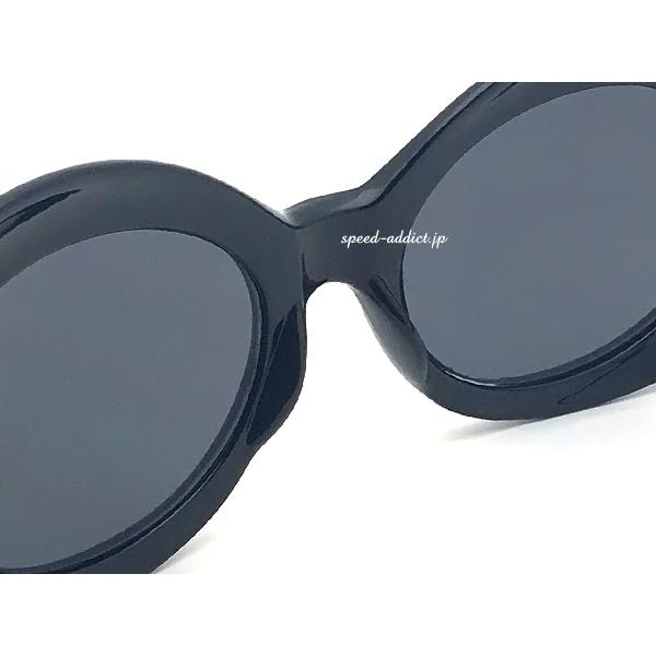 70's DESIGN OVAL SUNGLASS BLACK × SMOKE/黒nirvanaニルヴァーナ