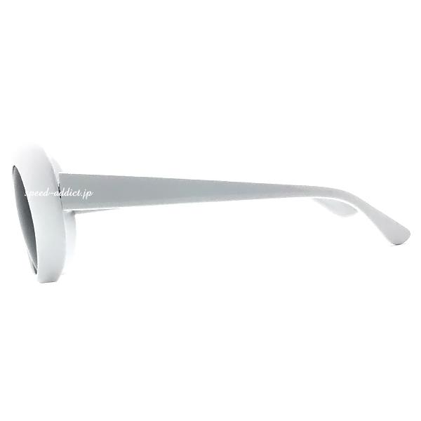 70's DESIGN OVAL SUNGLASS WHITE × SMOKE/白ニルヴァーナカート
