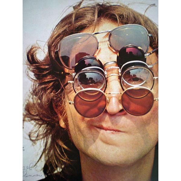 30's STYLE 可変式 SIDE COVER ROUND SUNGLASS GOLD × CLEAR/サイド