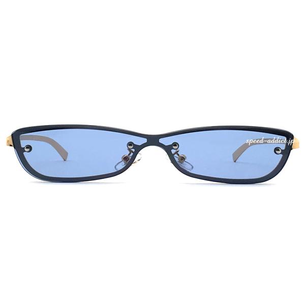 一眼 METAL CAT'S EYE SUNGLASS GOLD × BLUE/メタルキャッツアイ