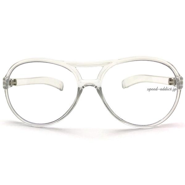 セルフレーム SEMI AUTO TEARDROP SUNGLASS CLEAR × CLEAR/セミオート