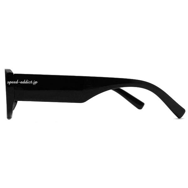 CHICANO SQUARE NARROW SUNGLASS BLACK × SMOKE/チカーノスクエア