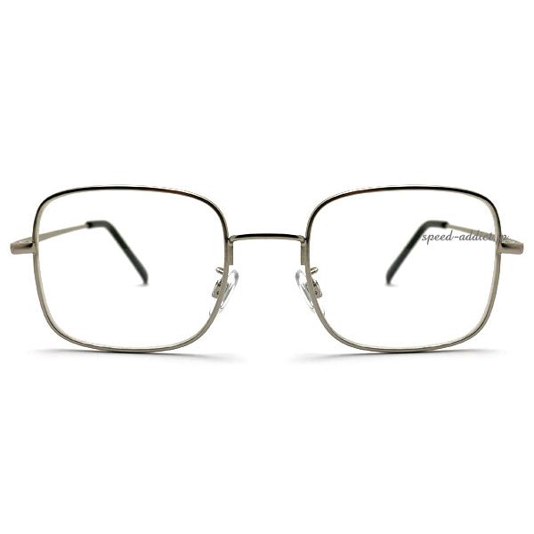 CLASSIC METAL SQUARE SUNGLASS 艶消しSILVER × CLEAR/クラシック