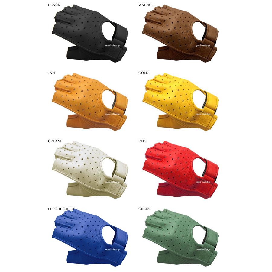 CHURCHILL GLOVE PUNCHING FINGERLESS OTA GREEN L/チャーチル