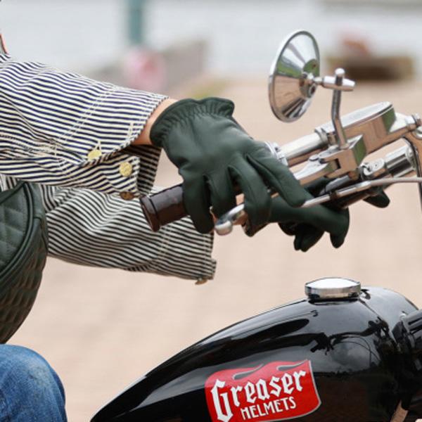 GMG DEER SKIN GLOVE ショートリスト GMG-07 BLACK M/ディアスキン