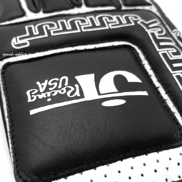 JT Racing USA VINTAGE RACING GLOVE BLACK × WHITE/レーシング 