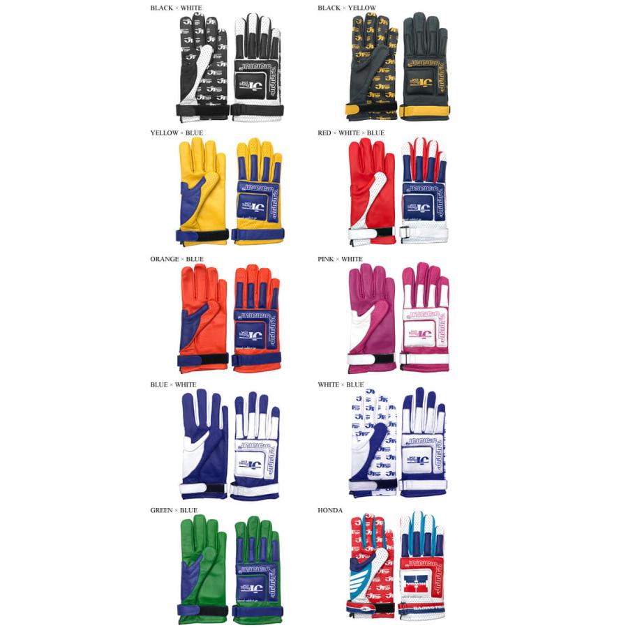 JT Racing USA VINTAGE RACING GLOVEBLACK × YELLOW S