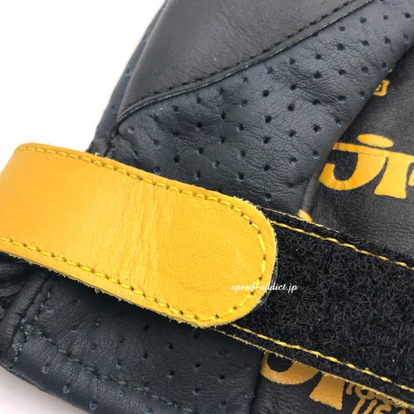 JT Racing USA VINTAGE RACING GLOVEBLACK × YELLOW/レーシング
