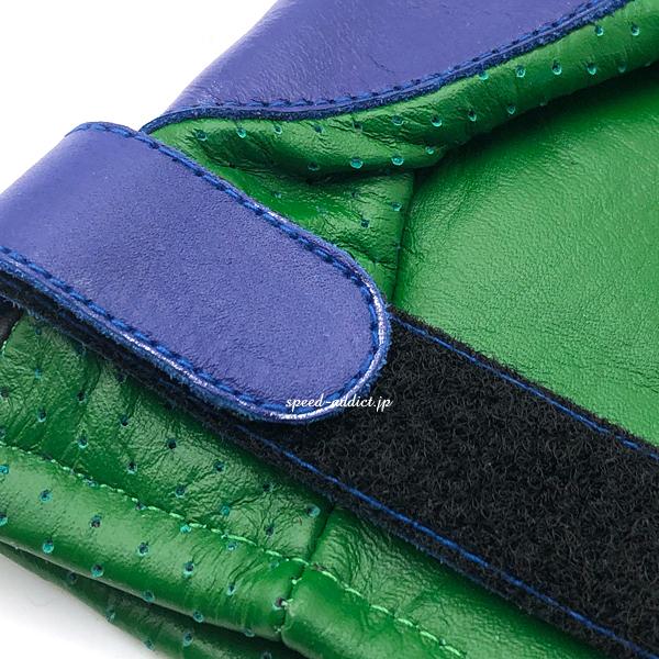 JT Racing USA VINTAGE RACING GLOVE GREEN × BLUE M/レーシング
