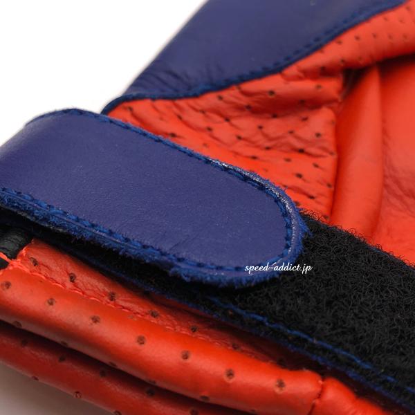 JT Racing USA VINTAGE RACING GLOVE ORANGE × BLUE/レーシング