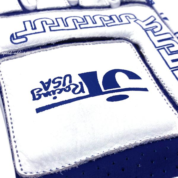 JT Racing USA VINTAGE RACING GLOVE WHITE × BLUE/レーシンググローブ