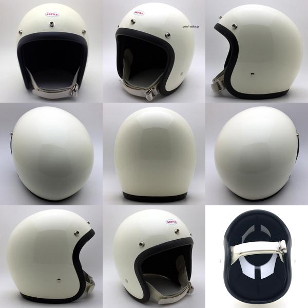 BEETLE HELMET 500TX ホワイト 即納】OCEAN BEETLE 500TX-2 IVORY ストラップ白/オーシャン