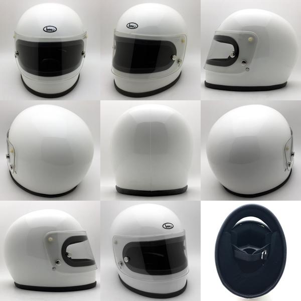 送料無料 Dead Stock 新品 箱 純正シールド付 BUCO FULLFACE WHITE