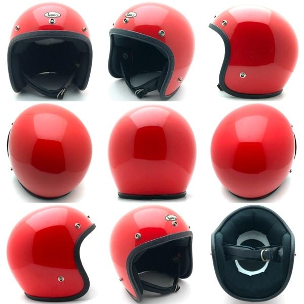 BUCOヘルメット 送料無料 内装加工済 Dead Stock 新品 箱付 BUCO ORANGERED 66cm