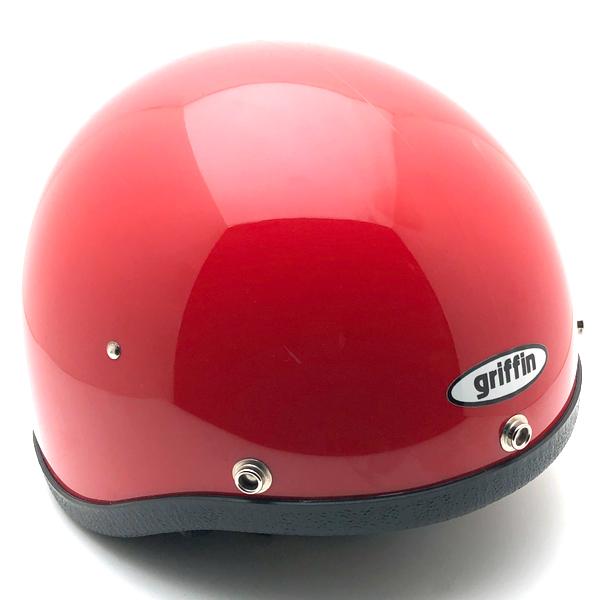 送料無料 Dead Stock 新品 箱付 GRIFFIN HALF HELMET RED 56cm