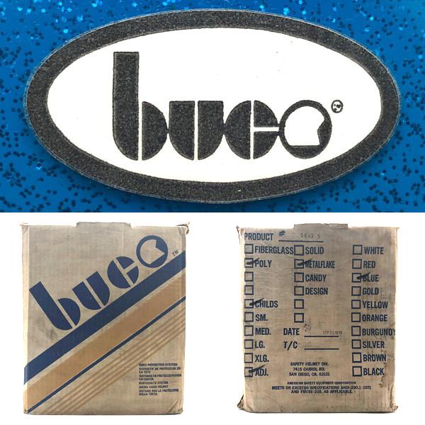 当時物 レア BUCO mini enduro 青ラメ キッズサイズ XSシェル 送料無料 内装加工済 Dead Stock 新品 箱付 BUCO MINI ENDURO BLUE