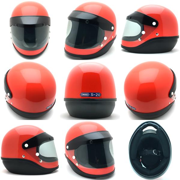 送料無料 Dead Stock 新品 箱 純正シールド付 SHOEI S-20 ORANGE 60cm