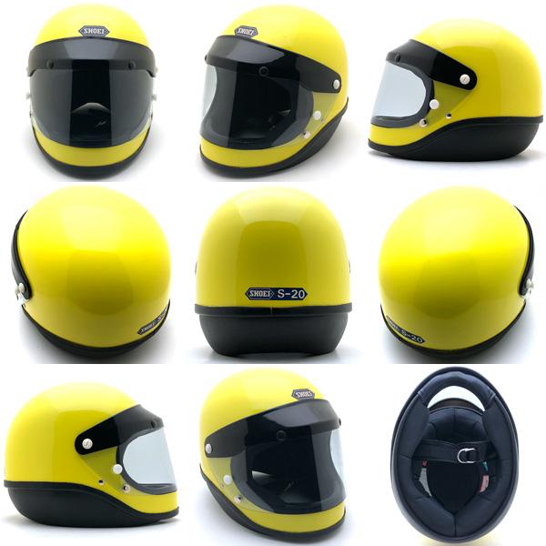 送料無料 Dead Stock 新品 箱 純正シールド付 SHOEI S-20 YELLOW 60cm
