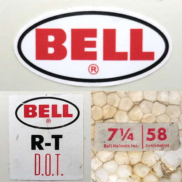 ☆希少☆BELL RT 58〜59㎝　目深加工済　Ｍサイズ 送料無料 BELL R-T WHITE 58cm/ベルrt白ビンテージヘルメット