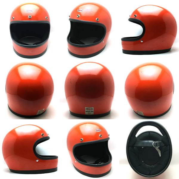 BELL STAR 70s ビンテージ　ヘルメット 70's BELL ベル ビンテージ ヘルメット STAR120 オレンジ 7 1/4