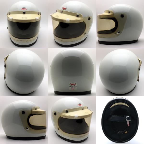 送料無料 箱 520バイザー 純正シールド付 BELL STAR 120 WHITE 60cm