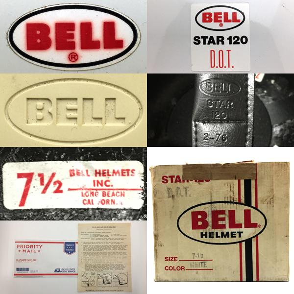 BELL STAR 120 ヴィンテージ S シェル　バイザー付き　ケンコバ着用 Amazon.co.jp: Sシェル70s BELL STAR 120 白 目深加工済み L