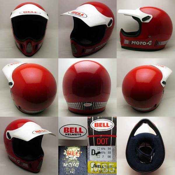 BELL Moto 4 ヘルメット 箱 純正バイザー付 BELL MOTO4 RED 57cm | SPEED ADDICT