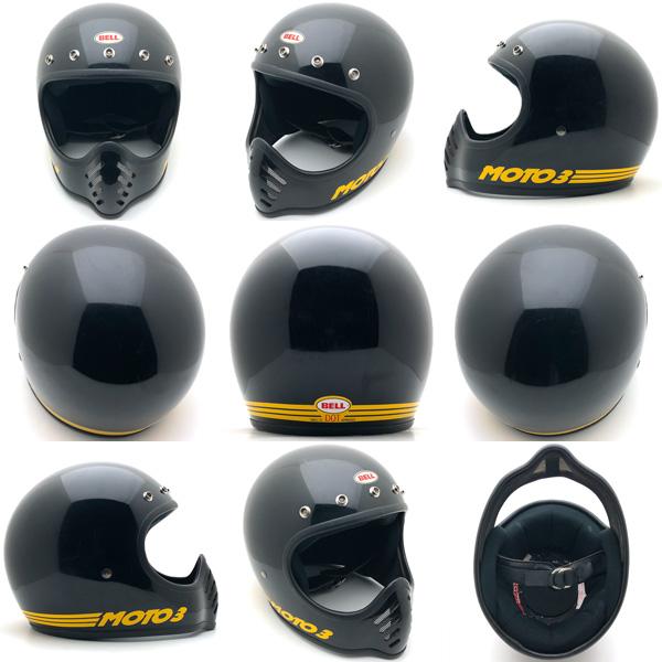 BELL MOTO III フルフェイスヘルメット ブラック BELL（ヘルメット） 送料無料 BELL MOTO3 初期型 BLACK 62cm