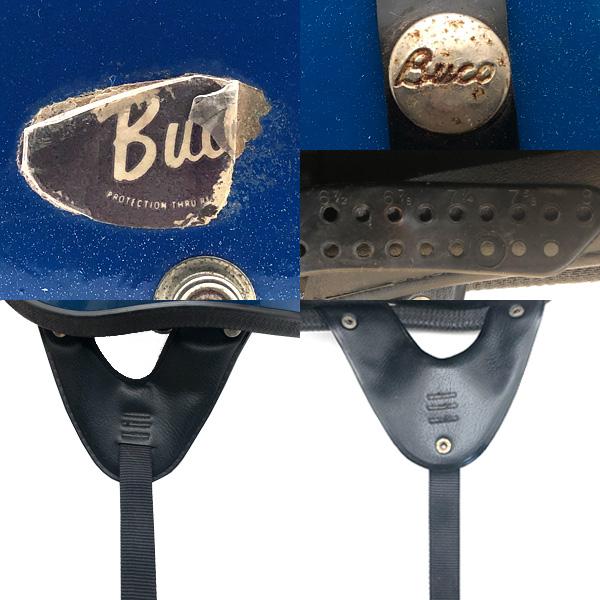 送料無料 BUCO GUARDIAN BLUE METALFLAKE/ブコガーディアン青ビンテージヘルメットハーフヘルメット半へルtravelerbantamprotectordefender_2