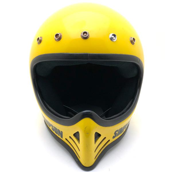 送料無料 SIMPSON M52 YELLOW 61cm/シンプソン黄色イエロービンテージヘルメットオフロードフルフェイスモトクロストラッカー