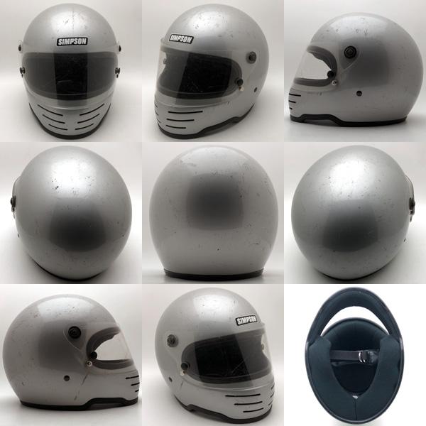 SIMPSON(バイク) 送料無料 純正シールド付 SIMPSON M61 SILVER SIMPSON(バイク) 送料無料 純正シールド付 SIMPSON M61 SILVER