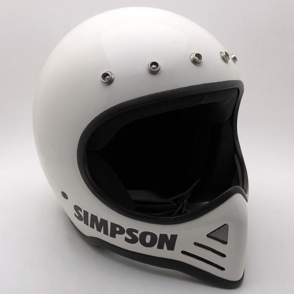 送料無料 SIMPSON M52 WHITE 59cm/白シンプソンビンテージヘルメット