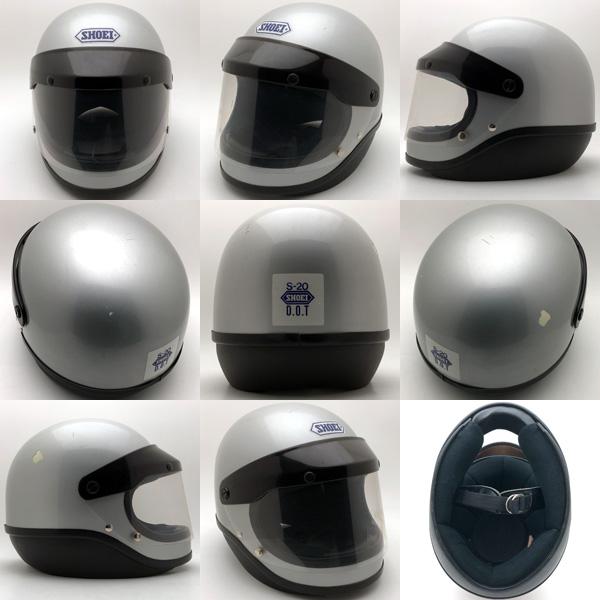 SHOEI 送料無料 純正シールド付 S-20 SILVER 56cm/ショウエイs20