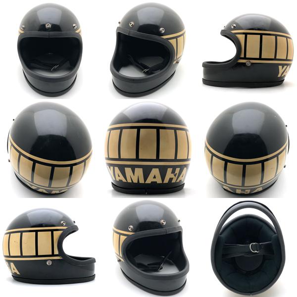 ビンテージヘルメット YAMAHA 送料無料 STROBE BLACK 60cm/ヤマハ黒ブラックビンテージ
