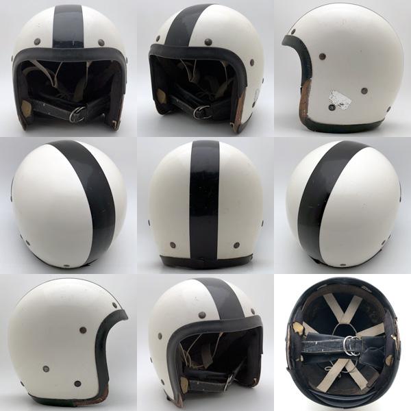 AGV 送料無料 60's 吊り天井 Wストラップ A.G.V. WHITE 57cm/agv白