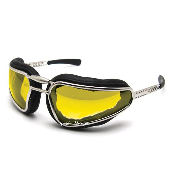 バルファルディ　barufaldi バイク用ゴーグル イエローレンズ　バイキング baruffaldi EASY RIDER GOGGLE PHOTOCHROMIC/バルファルディイージー