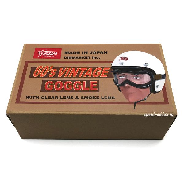 GREASER 60's VINTAGE GOGGLE STANDARD MODEL BLACK/グリーサー