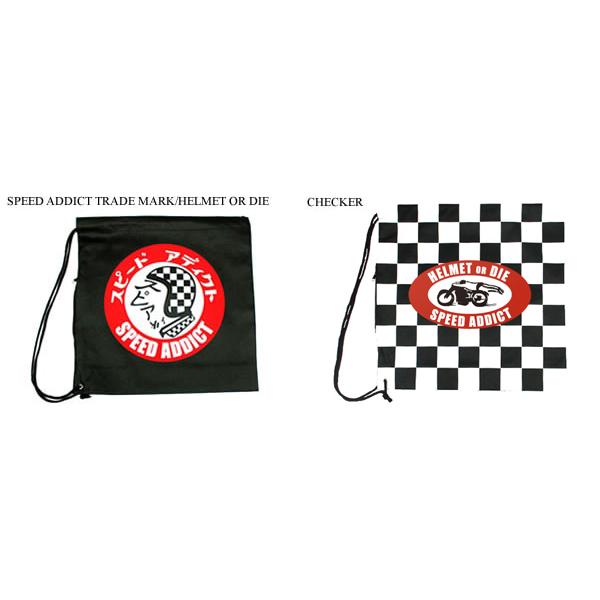 NONWOVEN HELMET BAG ファスナー付 SPEED ADDICT TRADE MARK/HELMET OR