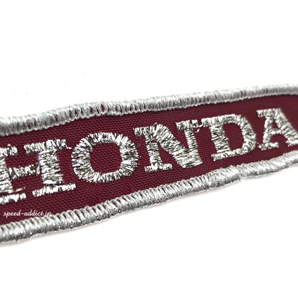 ホンダ（HONDA） 60's VINTAGE HONDA WAPPEN RED/ホンダ刺繍ワッペン