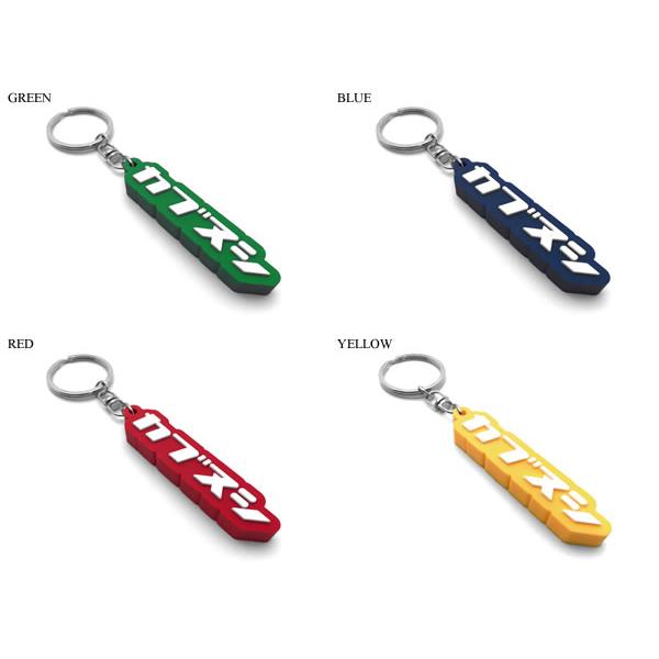 カブヌシ デカ厚ラバーキーホルダー RED/赤ロゴ鍵キーリングホンダカブ