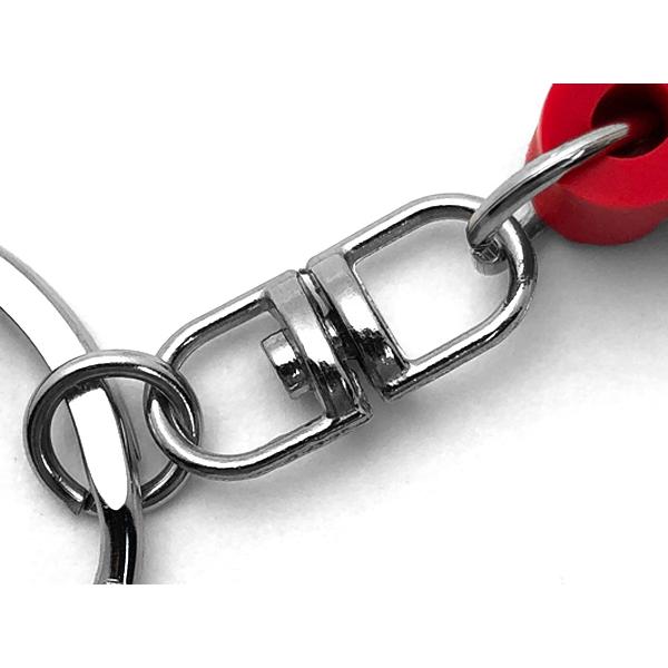 カブヌシ デカ厚ラバーキーホルダー RED/赤ロゴ鍵キーリングホンダカブ