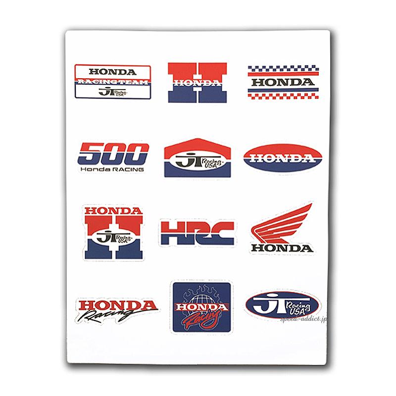 JT Racing USA × HONDA Sticker Sheet/シールデカールhrcホンダ