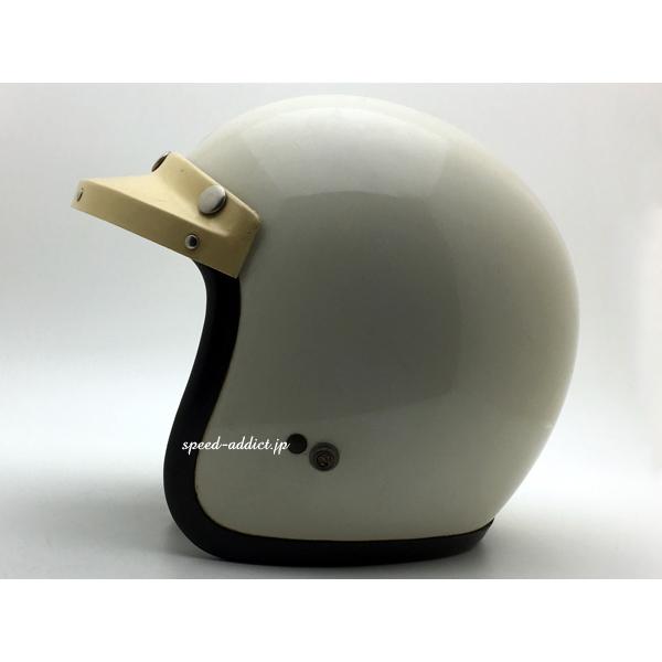 VINTAGE BELL 240 VISOR WHITE/白ビンテージ銀ベル500バイザー500-tx500txr-trtsuper magnumスーパーマグナムベルスター120star12060s70s｜speed-addict｜05