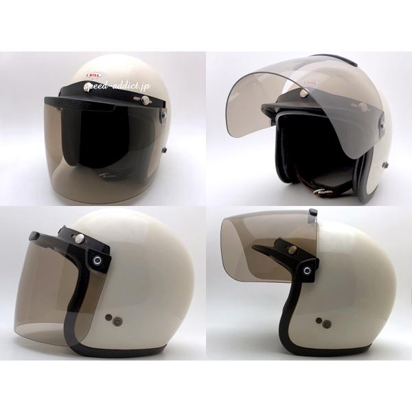 BOB HEATH VISORS FLIP UP SHIELD SMOKE SMALL/スモークビンテージ