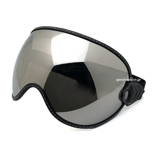 GOGGLE SHIELD SMOKE MIRROR/ゴーグルシールドスモークミラー眼鏡対応