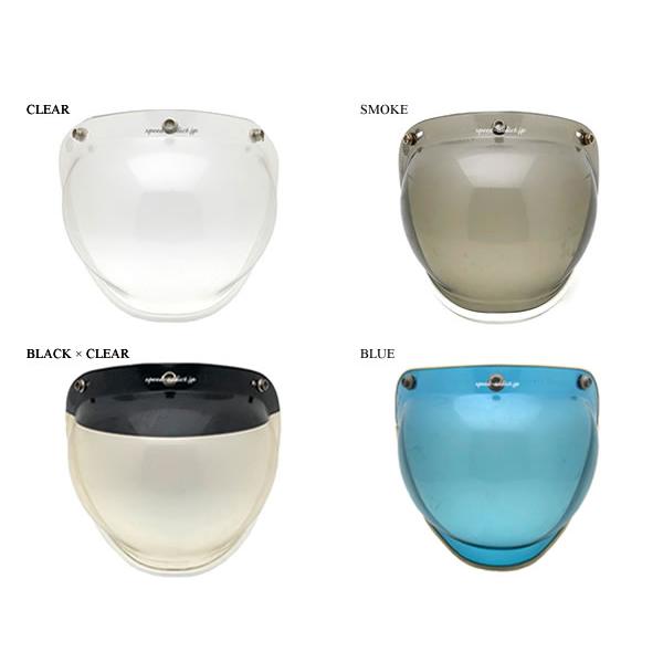 70s ポールソン トリムバブルシールド クリア/ヴィンテージヘルメットbuco 70's VINTAGE TRIM BUBBLE SHIELD BLACK × CLEAR/バブルシールド