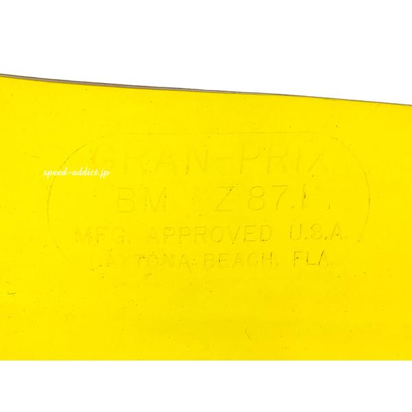 Dead Stock 70's VINTAGE GRAND-PRIX TRIM BUBBLE SHIELD YELLOW