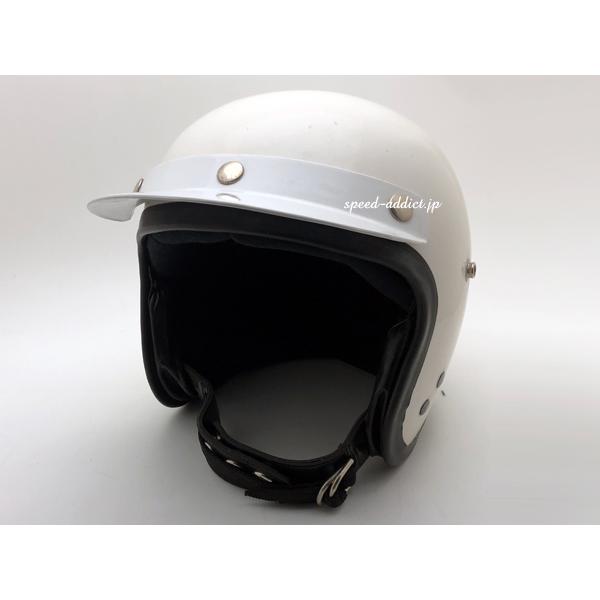 70's ITALY製 VINTAGE A.G.V. FLAT VISOR WHITE/フラット