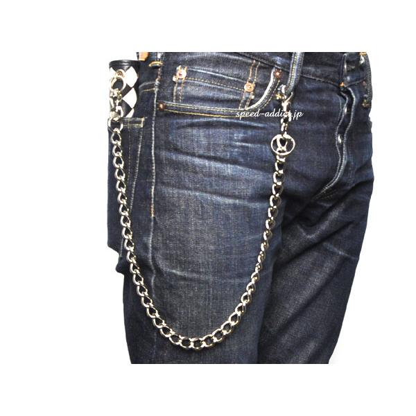 真鍮無垢 WALLET CHAIN 喜平 ニッケルシルバー艶有り/シルバー銀トラッカーウォレットコードred moonレッドムーンレザーウォレット革財布皮｜speed-addict｜02